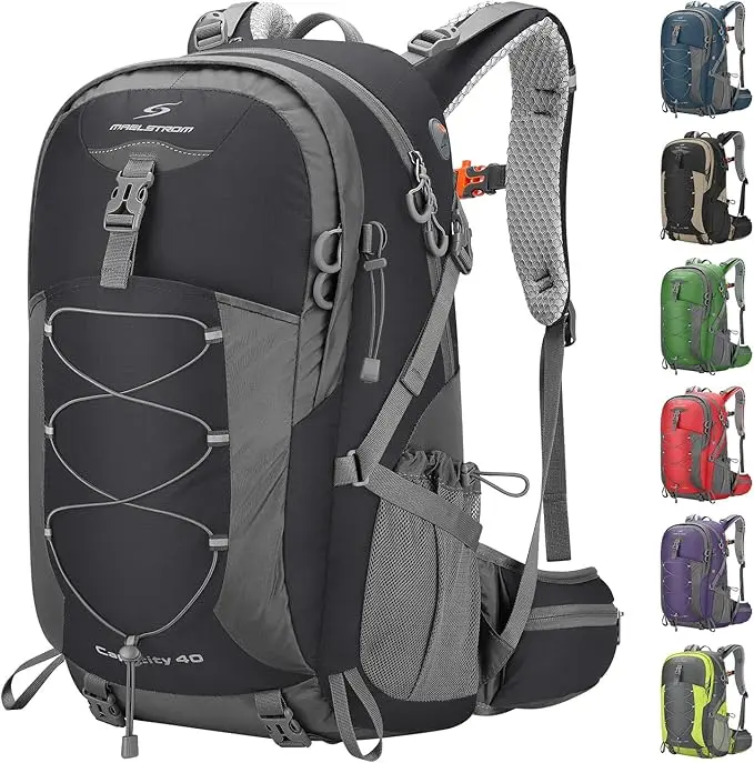 Maelstrom Hiking Backpack, Camping Backpack, 40L Waterproof Hiking Daypack