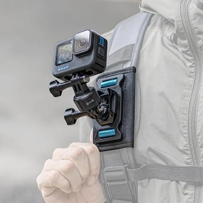 Magnetic Backpack Shoulder Strap Mount, 360° Rotatable Quick Release Backpack