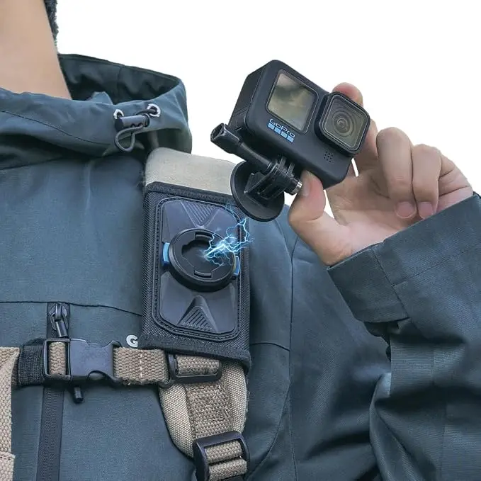 Magnetic Backpack Shoulder Strap Mount, Magnetic Quick Release Backpack Mount