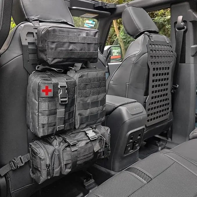 MAIKER 2pcs Tactical Seat Back Molle Panel Compatible