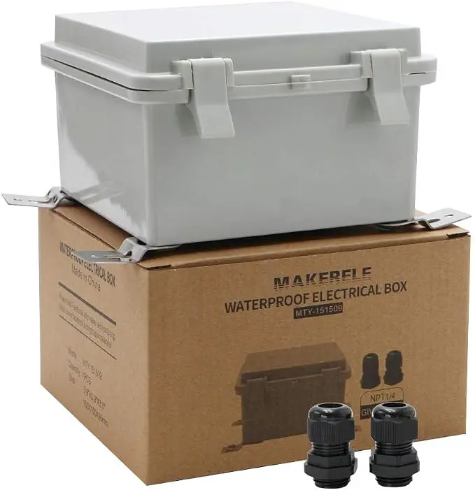 MAKERELE Electrical Weatherproof Outdoor Junction Box Small