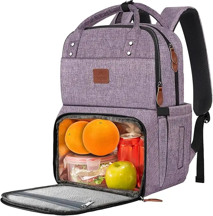 MATEIN Womens Backpack with Lunch Compartment, Fits 17 Inch Laptop Backpack