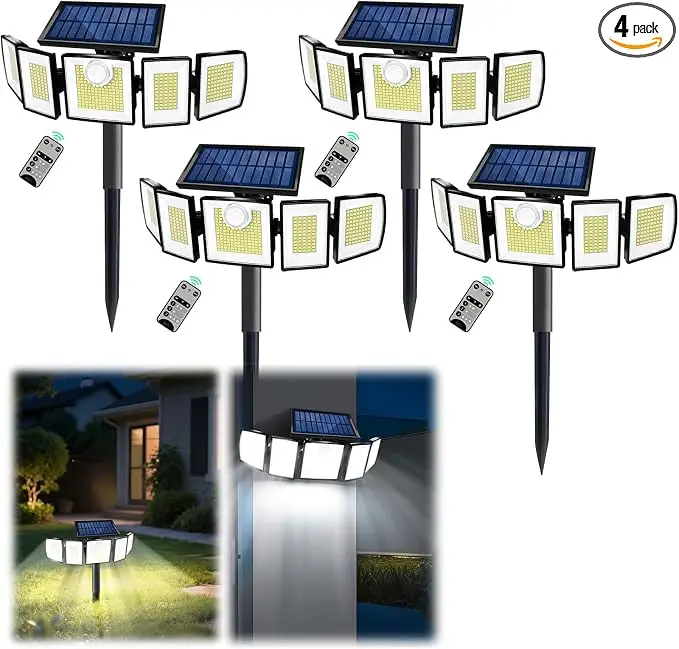 MDCMDCM Solar Lights Outdoor Waterproof Motion Sensor