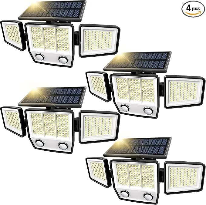 MDCMDCM Solar Motion Sensor Outdoor Lights Waterproof
