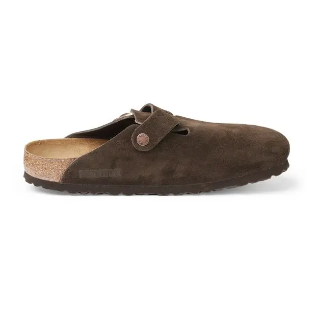 Mens Boston Soft Footbed Clogs Brown 4
