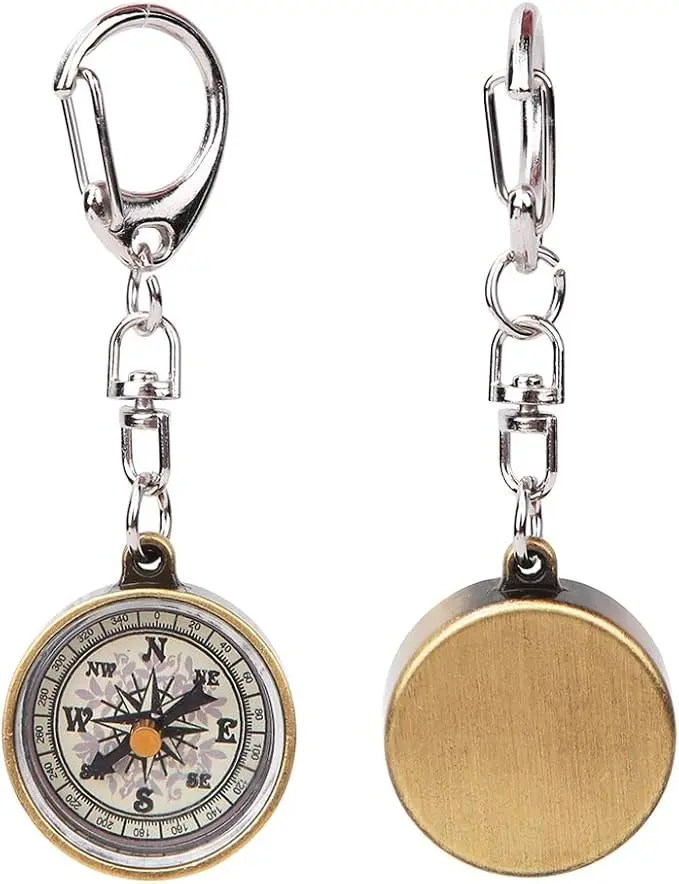 Mini Compass Keyring, Handheld Compass