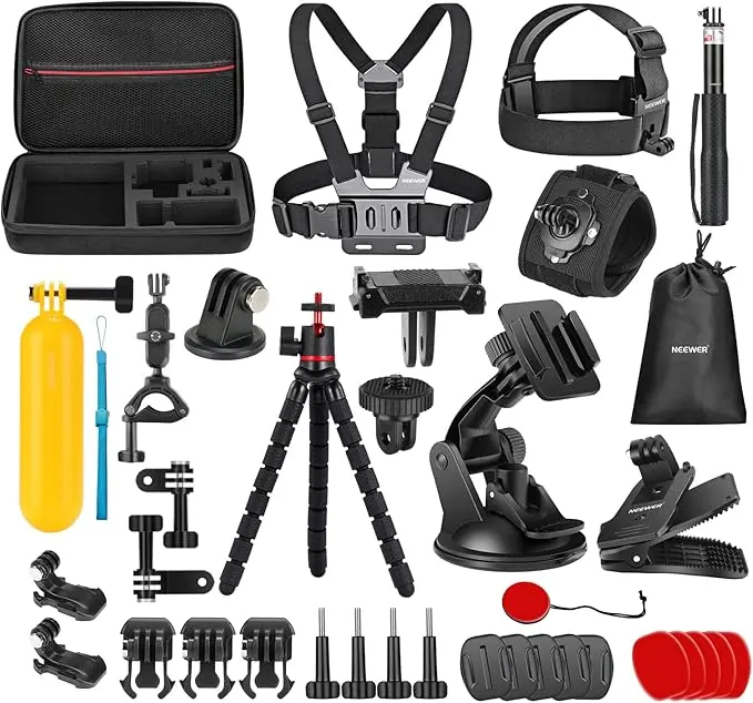 NEEWER 35 in 1 Action Camera Pro Accessories Kit Compatible