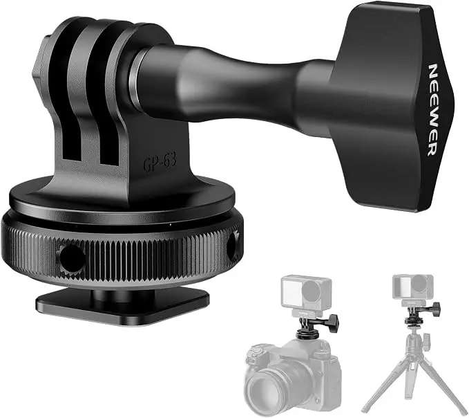 NEEWER Action Camera Cold Shoe Mount Adapter Compatible