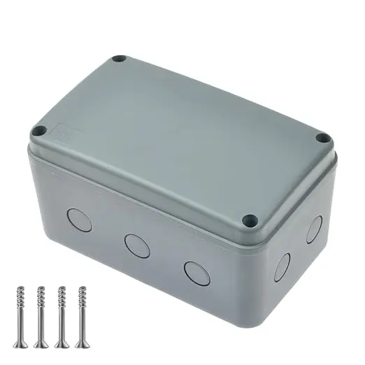 Nineleaf Waterproof Electrical Box, 1PK Plastic Junction Box, IP66 External