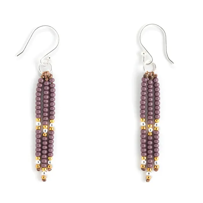 Oasis Earrings - Thistle