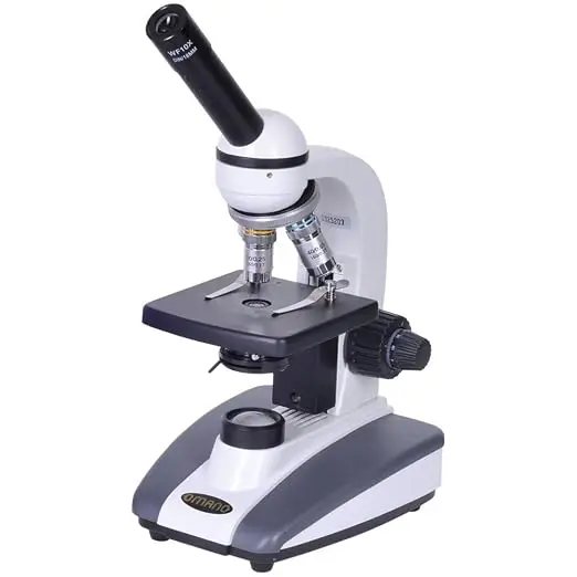 Omano OM136-C - 40x-400x - Premium Monocular - Student Compound Microscope -