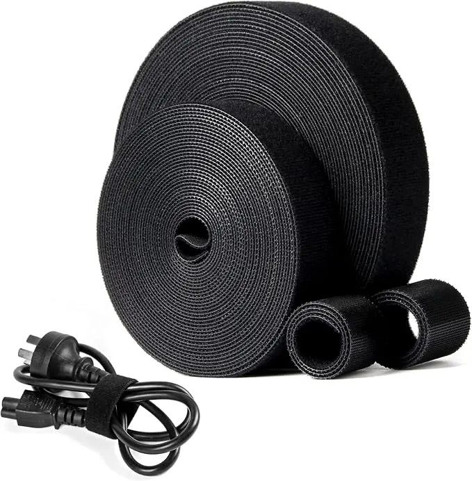 OneLeaf 2 Pack Fastening Cable Management Roll, Free Cutting Cable Straps