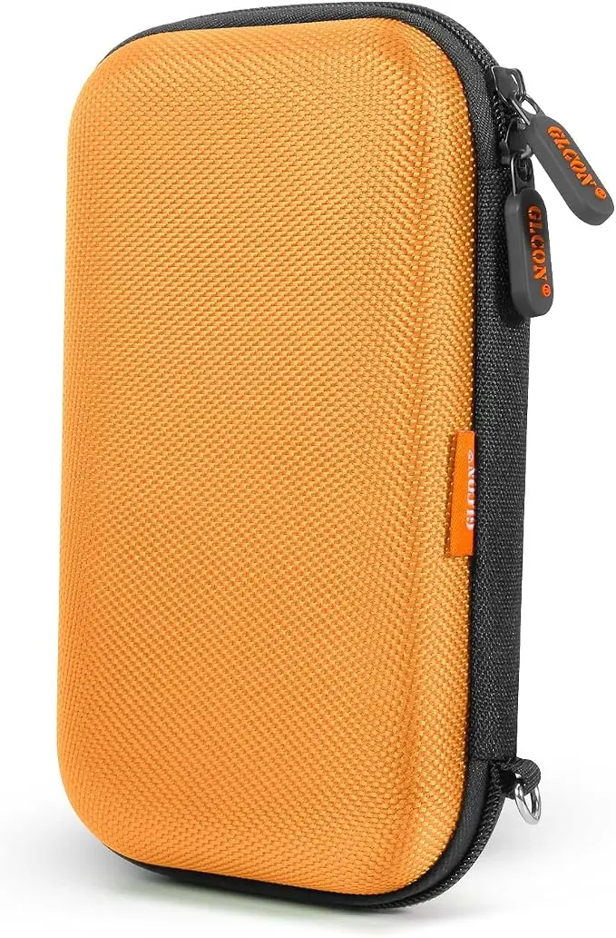Orange Shockproof Hard EVA Carrying Case Travel Pouch