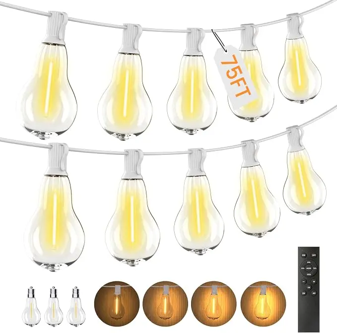 Outdoor String Lights, 75FT Patio Lights