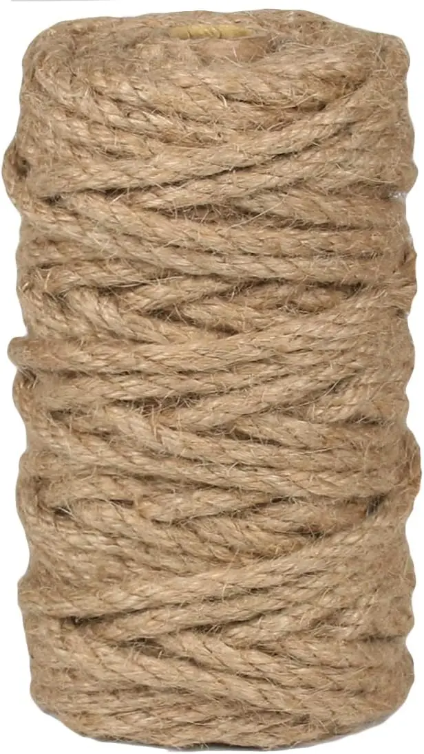 PerkHomy Jute Twine String 6mm Natural Thin Ribbon