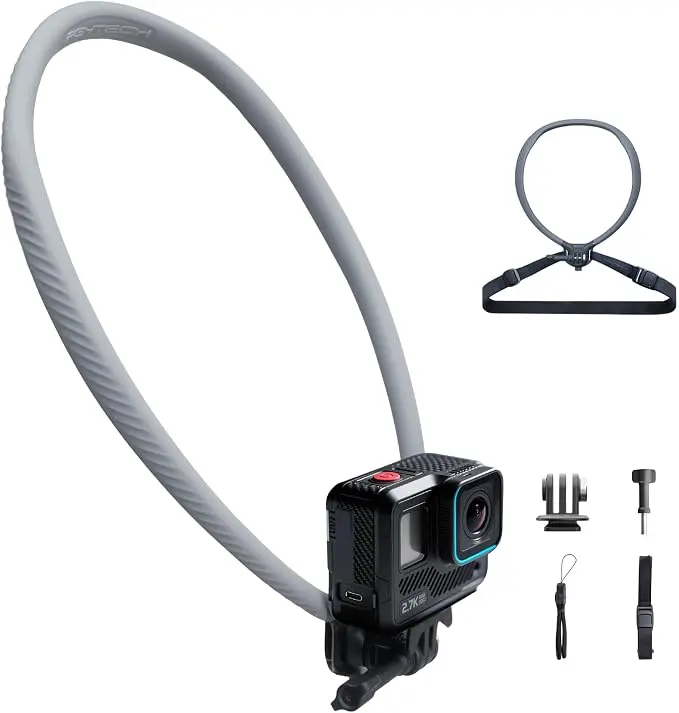 PGYTECH CapLock Quick Release Action Camera Neck Mount, Large Size Adjustable