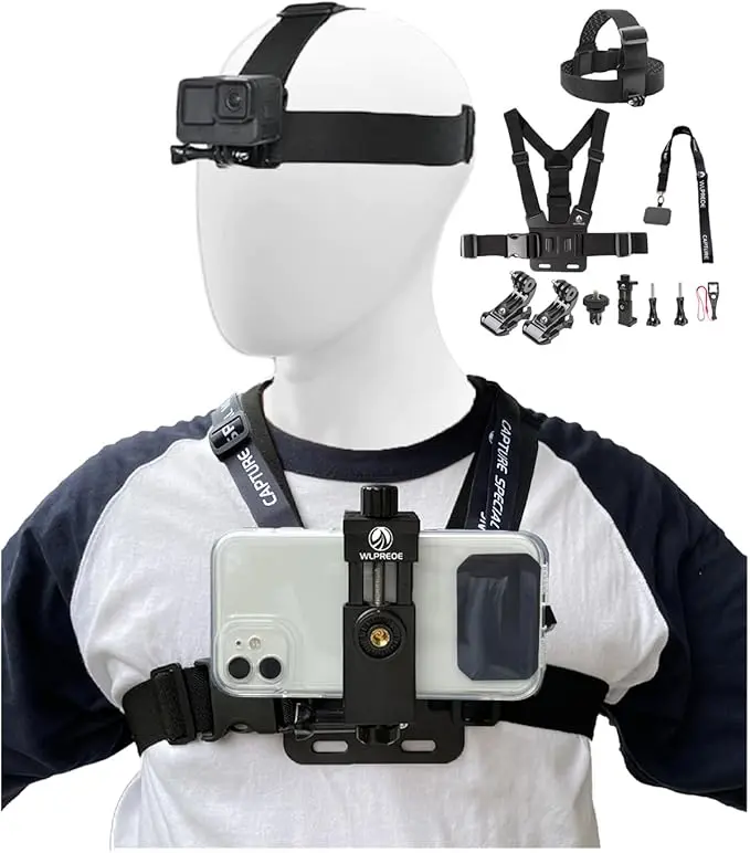 Phone Chest Mount Head Strap Accessories