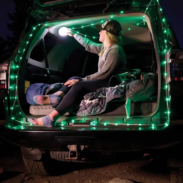 Radiant Starlit Rechargeable Lantern + String Light - Disc-o Select