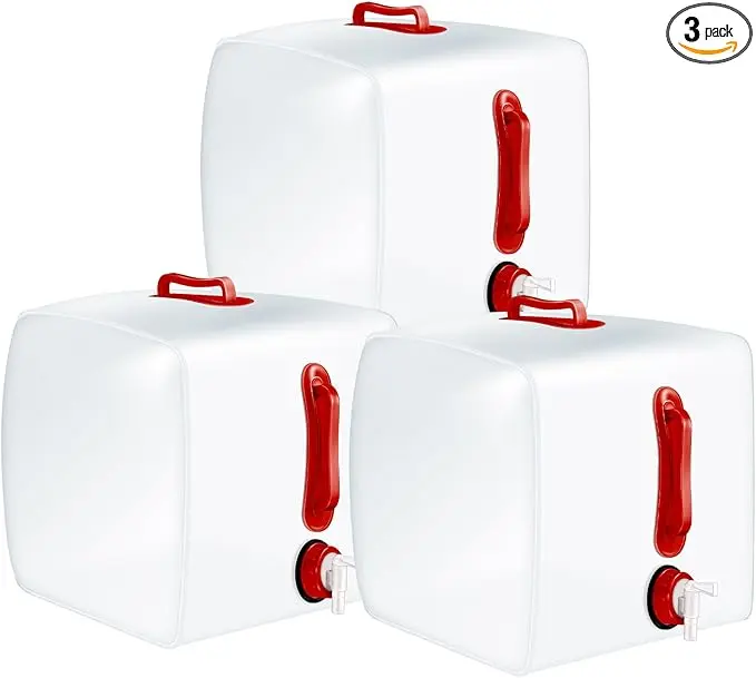 Reallnaive 3 Pack Collapsible Water Container