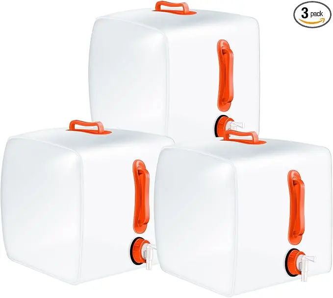 Reallnaive 3 Pack Collapsible Water Container