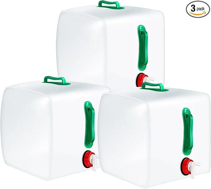 Reallnaive 3 Pcs Collapsible Water Container
