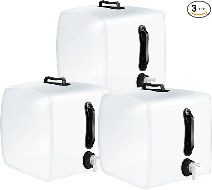 Reallnaive 3 Pcs Collapsible Water Container