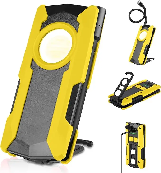 Rechargeable LED Work Light, OTYTY 40W 2000LM Magnetic Work Light Battery