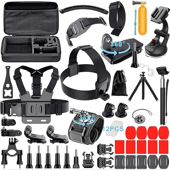 Reflex Camera 59-in-1 Action Camera Accessories Kit Compatible