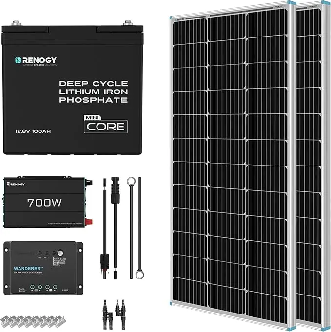 Renogy 200 Watt 12V Complete Solar Panel Starter Kit