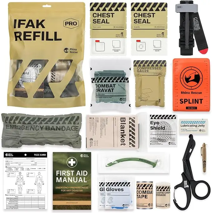 RHINO RESCUE IFAK Refill Kit 17Pcs