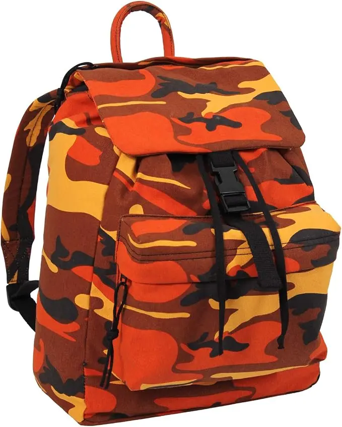 Rothco Canvas Daypack – Heavy-Duty Cotton Canvas Backpack