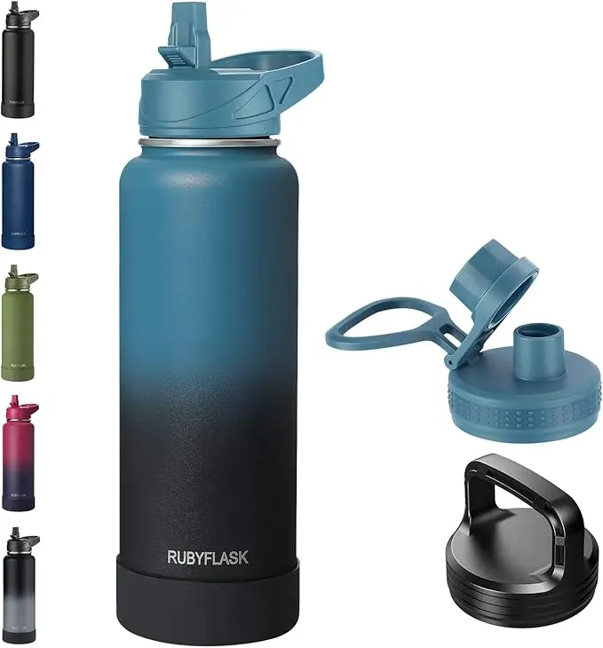 RUBYFLASK 40oz Insulated Water Bottle