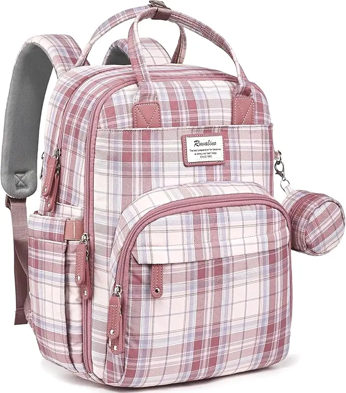 RUVALINO Diaper Bag Backpack, Large Capacity, Waterproof