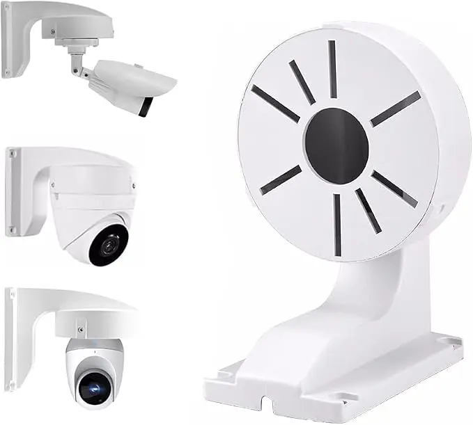 Security Camera Mount Bracket, ABS Indoor Outdoor Wall Mount L-Type Bracket