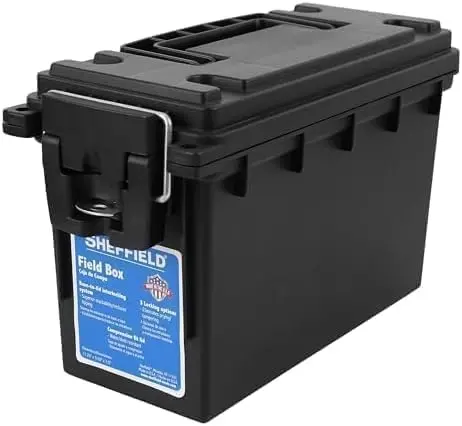 Sheffield Ammo Storage Box, .30 Cal Stackable | Water and Dust Resistant |