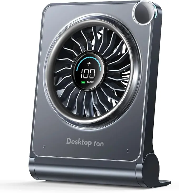 Small Desk Fan, Quiet Portable Table Fan