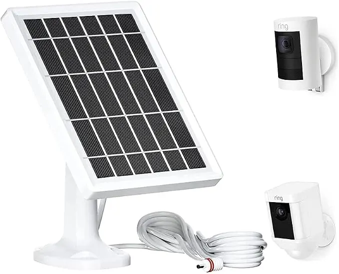 Solar Panel for Ring Camera, Camera Solar Panel Charger Compatible