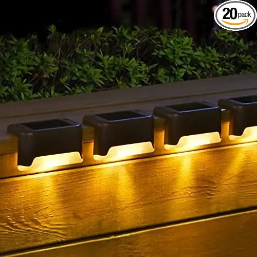 SOLPEX 20 Pack Solar Deck Lights Outdoor, Waterproof Led Lights
