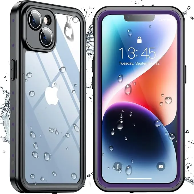 SPIDERCASE for iPhone 14 Case Waterproof, Built-in Lens & Screen Protector