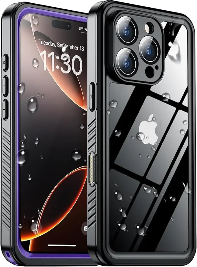 SPIDERCASE for iPhone 16 Pro Max Case Waterproof, Built-in Screen & Camera