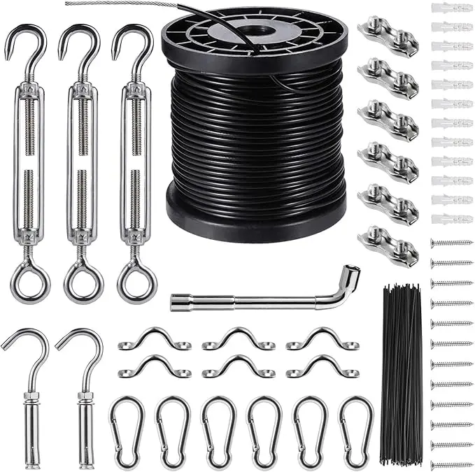 String Lights Hanging Kit, Globe String Lights Suspension Kit, Outdoor Light