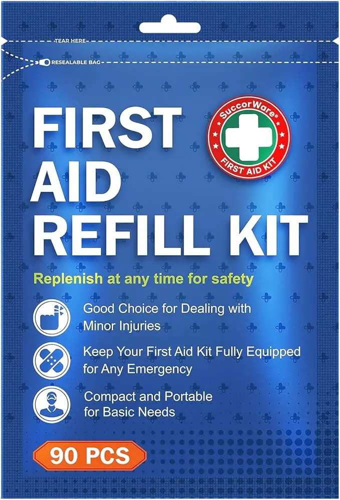 SuccorWare 90 Pieces First Aid Refill Kit