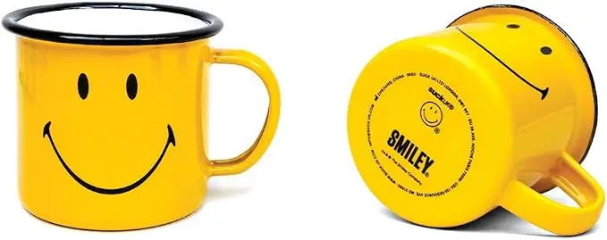 Suck UK Smiley Enamel Tea Mug
