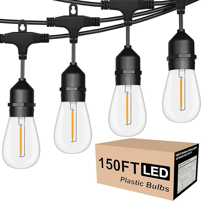 SUFEIMAS Outdoor String Lights LED 150FT