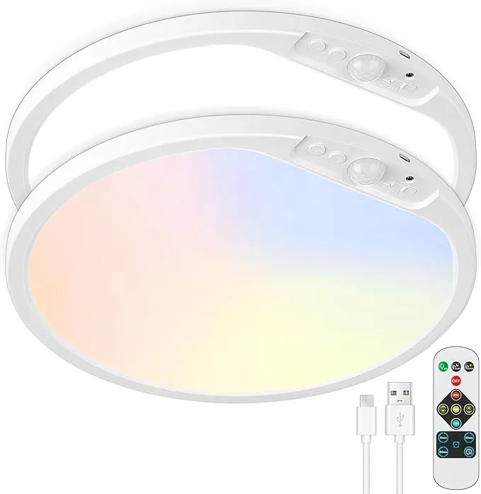 SunRider 12 Inch Rechargeable Motion Sensor LED Ceiling Light