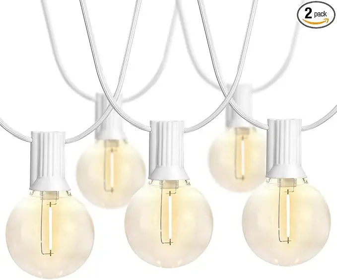 SUNTHIN White String Lights, 97FT White Outdoor Lights