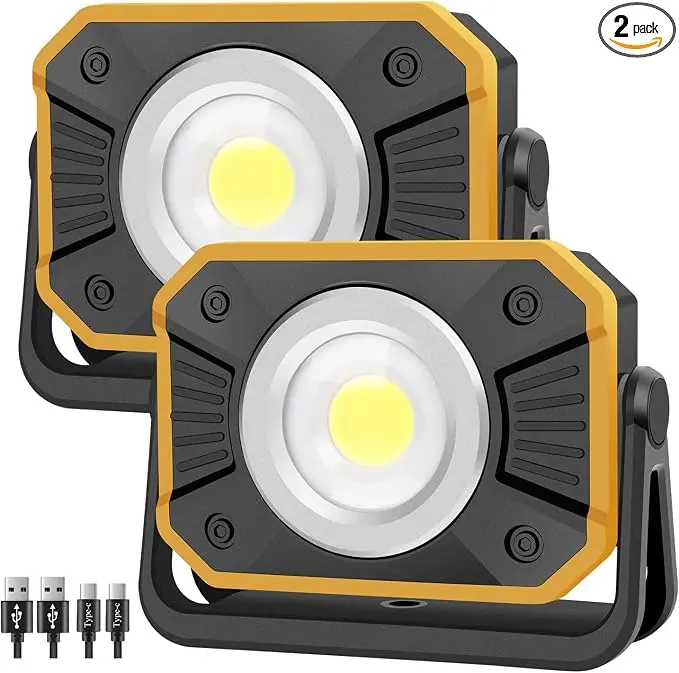 Sunzone Rechargeable LED Work Light, Portable Flood Light