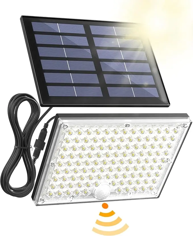 SUPERDANNY Solar Motion Sensor Outdoor Flood Lights