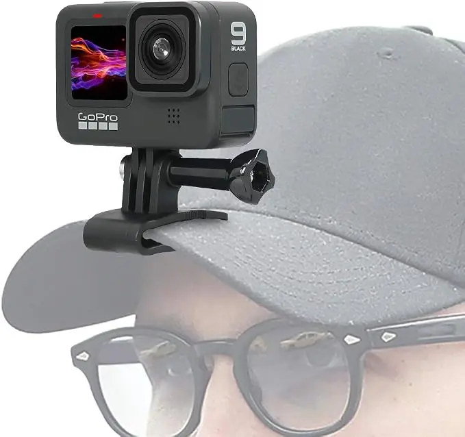 SUREWO Baseball Hat Clip Mount Baseball Cap Clamp Quick Release Mount Compatible