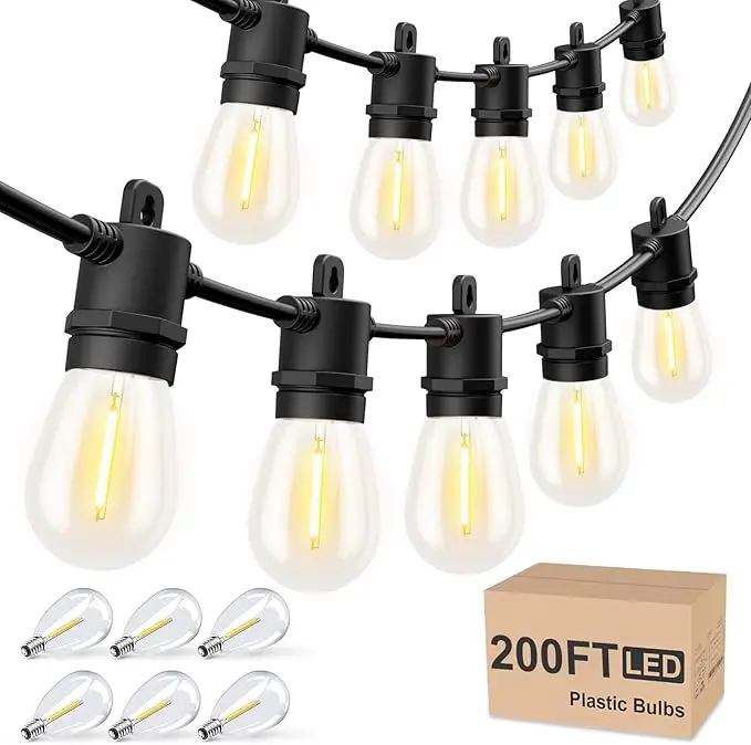 Svater Outdoor String Lights 200 FT, Patio Lights